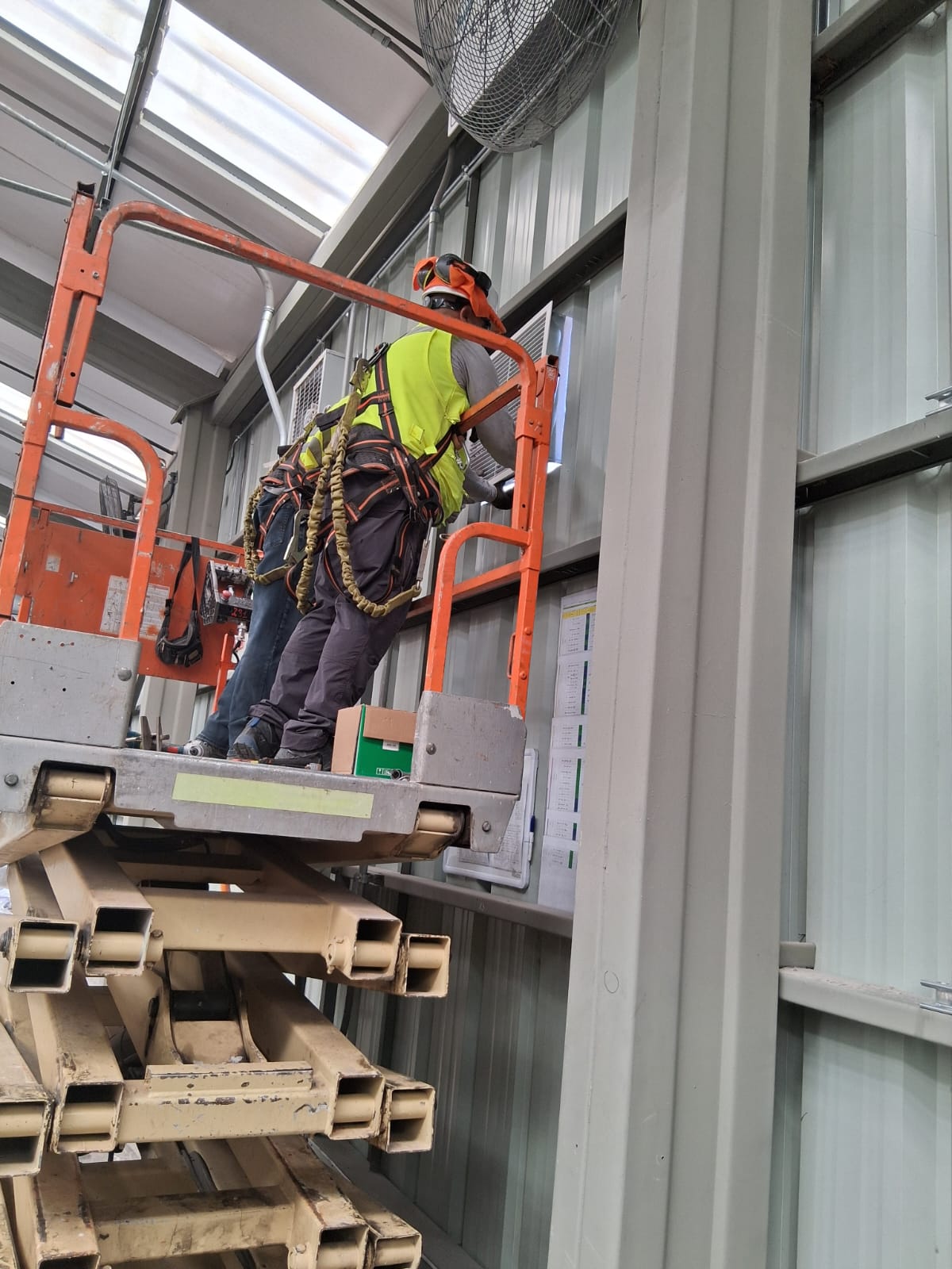 Distribución de aire fresco industrial